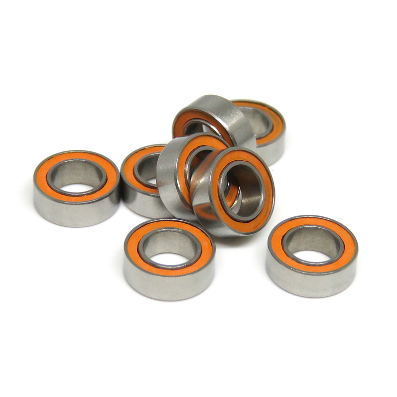 4x7x2.5mm ceramic bearings SMR74C-2OS SMR74C-ZZ orange seal inner ceramic spool bearing SMR74C-2RS